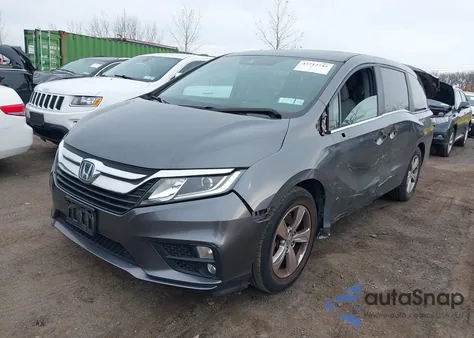 2019 Honda Odyssey Ex-L z USA, uszkodzony, nr VIN 5FNRL6H78KB123892